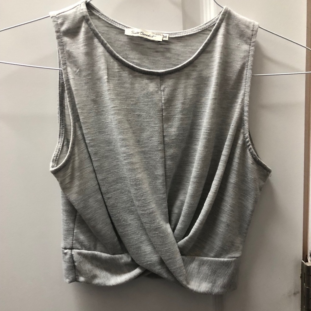Cropped Grey Tank